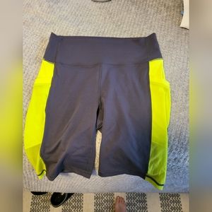 Fabletics powerhold shorts with pockets.